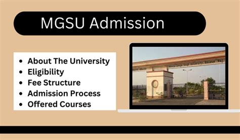 MGSU: Admissions 2024, Courses, Fees, Placements .